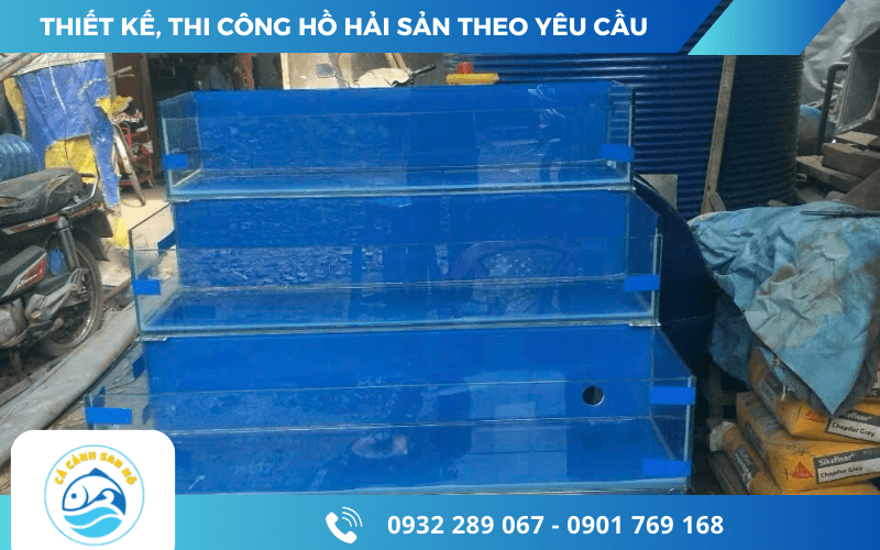 thi công hồ hải sản