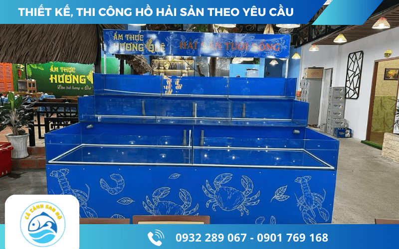 thi công hồ hải sản