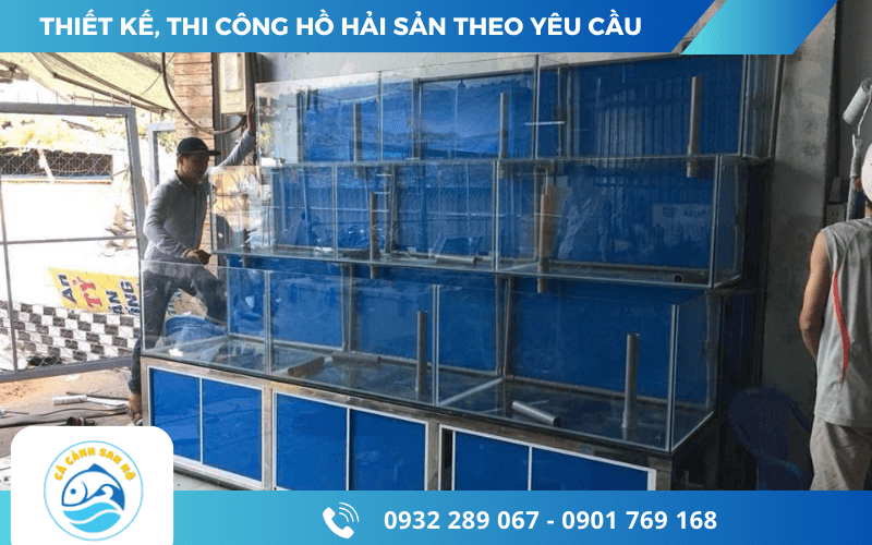 thi công hồ hải sản